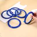 6 Rolls Fine Line Tape, Multi-Size Vinyl Fineline Pinstripe Tapes, 1/12, 1/8, 1/4 in x 36 yd Fineline Masking Tapes, Flexible Pinstripe Tape for DIY Car Auto Paint Art, Blue