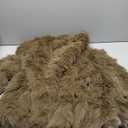 Flygo Women's Faux Fur Coat Fluffy Faux Fur Jacket Long Sleeve Lapel Furry Winter Jackets Shaggy Parka Short Coat (Medium, Light Brown)