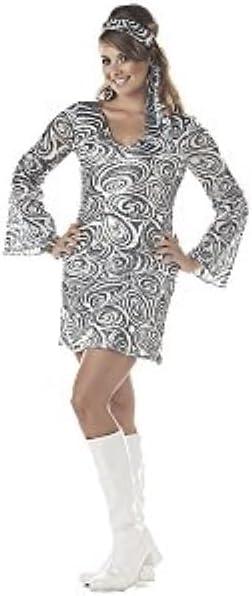 California Costumes Women's Sexy Disco Diva Dress Costume