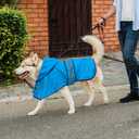 Waterproof Dog Raincoats - Hooded Raincoats for Dogs, Adjustable Reflective Dog Rain Coat, Windproof Dog Rain Jacket Pet Rain Slicker Poncho for Small, Medium, Large Dogs (Small, Blue)