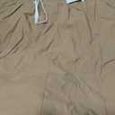ZESICA Women's 2024 Summer Boho Spaghetti Strap Square Neck Solid Color Ruffle A Line Beach Long Maxi Dress, Khaki, X-Small