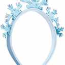 LUV HER Frozen Princess Dress Up Accessory Set - Jewelry Set - Princess Elsa Tiara Set - Giftable Box - Birthday Gifts For Girls - Holidays Gift - Girl Toys Dress Up Kit - Ages 3+ (Blue)