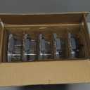 VERONES 5 Pack Glass Meal Prep Containers 3 Compartment Set, 36OZ Airtight Glass Lunch Containers, Glass Food Storage Containers with Lids, for Microwave, Oven, Freezer & Dishwasher Friendly,Grey