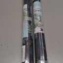 2 x VaryPaper Jungle Tiger Peel and Stick Wallpaper Tropical Leaf Wallpaper for Bedroom Bathroom Self Adhesive Removable Animal Wall Paper Decorative Contact Paper for Walls Cabinets Drawers 17.7''x78.7'' (Navy Blue, Green, Orange)