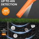 Dmyond Rechargeable Metal Detector Pinpointer for Adults Kids - IP68 Full Waterproof Handheld Pin Pointer Wand - 800mAh Battery - 360 Detection with LED Light