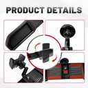Dash Magnetic Phone Mount for 2024-2026 Jeep Wrangler JL JLU & Gladiator JT Accessories (NOT for 4XE), Multi-Mount 360 Rotating Phone Holder Dashboard Tray with Metal Rod