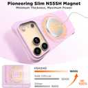 Magnetic for iPhone 17 Pro Case 6.3", Compatible with MagSafe, [Integrated Silicone Camera Control Cover] [Screen Protector], 2X MIL-STD Drop Protection Case for iPhone 17 Pro, Primrose Pink