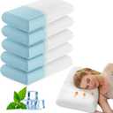 OLIXIS Memory Foam Pillows for Sleeping,1 Pack Queen Size Bed Pillows for Adults,with Removable Washable Cover,Breathable Mesh, Gel Cooling Technology, Firm Support for Back and Side Sleepers,White