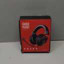 DEEBOX Gaming Headset for PS5 PS4 Xbox One Switch, Gaming Headphones with Microphone for PC Mac Laptop Computer Gamer (Red)