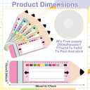 36 Pcs Pastel Desk Name Tags for Classroom 14 x 4'' Student Name Plates for Desk Pencil Nameplates for Teacher Student Labels Tags for Back to School First Day of School Party Supplies, 14.17 x 3.94 inches