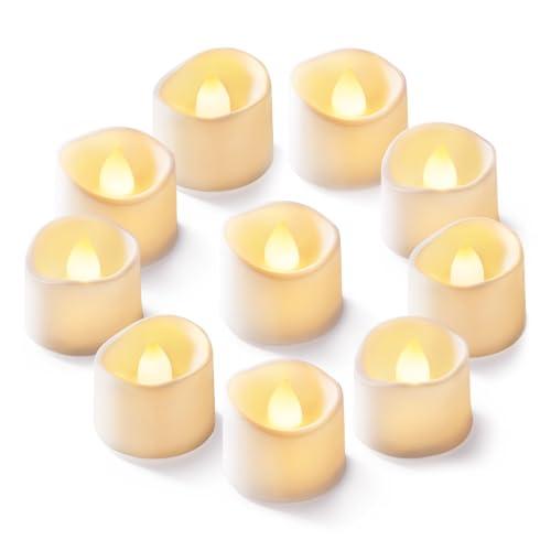 Homemory 14Pcs Flickering Flameless Candle Battery Operated, 200+Hours Fake Electric LED Tea Lights for Votive, Centerpiece Table Decorations, Wedding, Aniversary, Halloween, Christmas