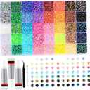 NASSMOSSE 32000Pcs Resin Rhinestones Bedazzling Kit with 3Pcs 10ml Glue, 0.3cm Colorful Rhinestones Bedazzler Kit for Craft Clothes Mugs Shoes Fabric Nail Art 40 Colors