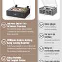 CD Player with Built-in Speakers Bluetooth Retro Portable CD Players for Home Music Player with Remote Control Headphone Jack Walnut Brown