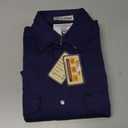 Just In Trend Flame Resistant Light Weight FR Shirt for Men - 88% Cotton, 12% Nylon, 7oz, NFPA 2112 (Medium, Navy Blue)