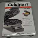 Cuisinart Waffle Maker, 1250W Round Classic Waffle Iron, 5-Setting Adjustable Browning Control, WMR-CANAS, Brushed Stainless