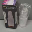 Himalayan Glow Selenite Crystal Lamp 20cm, Hand Curved Morocco |Skyscraper| Crystals and Healing Stones,(ETL Certified) with Wooden Base & USB Charging Cable For Healing Cleansing & Meditation