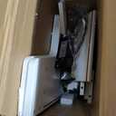 Algglobuy Night Stand with Charging Station, LED Nightstand with USB Ports and Outlets, Nightstand with Drawers, Bedside Tables for Bedroom, White