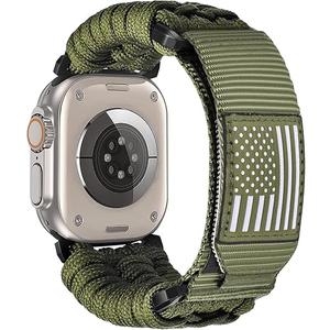 CAGOS Rugged Nylon Apple Watch Ultra 3 Band Compatible with iWatch Band 49mm 46mm 45mm 44mm 42mm Men, Breathable Braided Nylon Strap Sport Loop Adjustable Wristbands for iWatch Bands Ultra 3/2/1 Series 10 9 8 7 6 5 4 3 2 1 SE