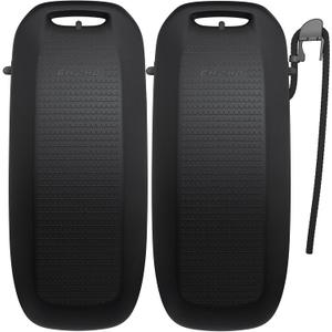 Ehaho Pontoon Boat Fenders, Boat Bumpers for Docking, High-Density EVA Foam with Secure Fit Lip and Locking Clips for Hull Protection (Black, 2 Pack)