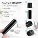 5.5g Twist-up Lip Balm Tubes,Empty Plastic Chapstick Containers Rotatable Deodorant Sample Containers for DIY Lipsticks,Lip Gloss,Homemade Solid Perfume,Suitable for Filling Tray,Black