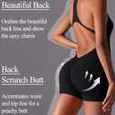 SEAUR One Piece Workout Jumpsuits for Women Backless Tummy Control Sleeveless Jumpsuits Scrunch Yoga Romper (Black) Small