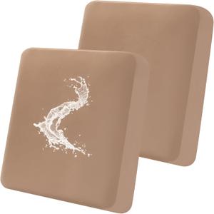 Smiry Waterproof Couch Cushion Covers, Stretch Washable Sofa Cushion Cover, Soft Sofa Slipcover Elastic Non-Slip Furniture Protector for Pets, Kid (2 Pack, Camel)