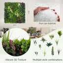 20"x20"(8P), UV Resistant Artificial Grass Wall Boxwood Plant Panel