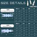 45PCS Plastic Hose Barb Fittings, Equal Diameter Two-Way Adapter Connectors, Aquarium Airline Tubing Connectors, Plastic Barb Joint Splicer Mender Adapter Union for Fuel, Gas, Liquid & Air Tubing.