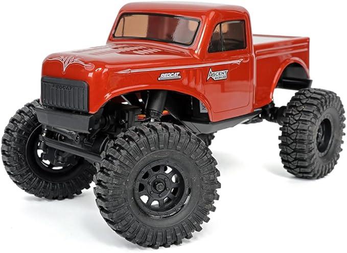 Redcat Racing Ascent 18 Brushless RC Rock Crawler – 4WD 1/18 RC Crawler with Portal Axles, High Steer Geometry, Waterproof ESC, LiPo Battery, RTR Hobby Grade RC Truck 4x4 - Orange