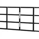Segal S 4767 Carbon Steel Fixed 4-Bar Window Grill for Home Security and Child Safety, 21-1/4 In., Black Black (1 Set), 31 in.