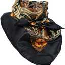 6 Pieces Silk Bandanas 35 Inchese Unisex Paisley Cowboy Head Wrap Scarf for Men Women Headband Oversize Bandana Bulk (Red)