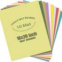 AUEAR 10-Pack 16x20 Uncut Picture Mat Boards, Assorted Colors Backing Board for Framing, Artwork, Photos & Prints