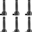 ITOM Ignition Coil Pack UF624 Compatible with Acura 2010-2013 MDX 2013-2015 RDX 2010 ZDX V6 3.7L, for Honda 2009-2015 Pilot V6 3.5L 2009-2014 Ridgeline, Coil Packs Replace E1124 52-2077 IC727 Set of 6