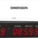 LED Countdown Clock Safety Event Timer with Remote and Buttons for 1.8'' 9 Digits