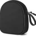 Soft Headphone Case Compatible with JBL Tune/JBL Live/Sony WHCH520 510 720/ Sony MDRZX/Bose QuietComfort/JLab/BERIBES/TOZO/KVIDIO/SoundCore,Headset Carrying Case Storage Bag Headphone PouchBlack