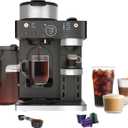 Ninja CFN602 Espresso & Coffee Barista System with Ristretto Function, Single-Serve Coffee, Compatible with Nespresso Capsule, 12-Cup Carafe, Built-in Frother, Cappuccino & Latte Make