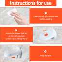 Shower Step - Shower Foot Rest for Shaving Legs, No-Hole Design, Strong Suction Cup, Non-Slip Bathroom Foot Pedal for Inside Shower Shaving Leg