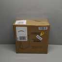 Bathroom Trash Can with Lid, 14 Liter/ 3.7 Gallon Bathroom Trash Can and Toilet Brush Set for Restroom, Bedroom, Living Room, Office, White Lid