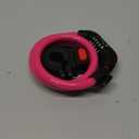 E Scooter Lock, Bike Combination Cable Locks Compatible with Xiaomi M365/Max/GXL/Ninebot/Segway/Motor/Bicycle Lock 4 ft Long/0.472In Scooter Anti-Theft Ideal 4 Digit/12 Steel Cable (Pink)