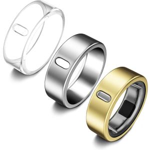3 Pack Cover Compatible with Oura Ring Gen 4/Oura Ring Gen 3 Horizon/Heritage, Surport Charging with Cover on, Anti-Scratch TPU Protector for Men Women (Size 10, Clear+Silver+Gold) 3 Pack Cover Compatible with Oura Ring Gen 4/Oura Ring Gen 3 Horizon/Heritage, Surport Charging with Cover on, Anti-Scratch TPU Protector for Men Women (Size 10, Clear+Silver+Gold)