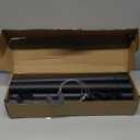 2 PACK Closet Rods for Hanging Clothes, 17 to 84 Inches Stepless Adjustable Metal Closet Rod, 1.3 Inches Heavy Duty Clothes Hanging Rod for Closet Wardrobes Laundry RV, Black