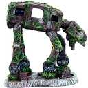 Aquarium Ornament, Resin Robot Dog Fish Tank Decoration Betta Fish Hide Cave, Fish Tank Aquarium Accessories for Betta Shrimp Turtle