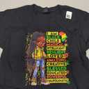 I Am Black Child History Month African American Kids Girls T-Shirt, Small 