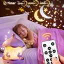 Onefire Night Light for Kids Gifts, 15 Sound Machine Baby Night Light, 15 Films Star Projector for Kids Room Decor, Brightness Unicorn Light Projector for Toddler Girl Toys Toddler Girl Gifts Age 1-5 (Pink)