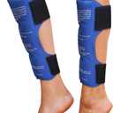 Shin Splint Ice Packs, HSA and FSA Eligible Reusable Hot and Cold Therapy Wrap | Leg or Calf Pain Relief | Advanced Soft Gel Technology | Freezable and Microwavable | Running Injuries & Recovery 8.2x8.6