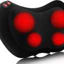 Papillon Back Massager,Shiatsu Neck Massager for Pain Relief,Electric Shoulder Foot Massage Pillow with Heat,Gifts for Mothers Day,Christmas Gifts for Women/Men,Deep Tissue Kneading for Waist,Legs (Black)