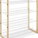 Whitmor Wood & Chrome 4 Tier Closet Shelf