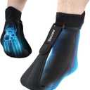 Tolaccea Plantar Fasciitis Night Splint Ice Pack Sock with Full Foot Ice Gel & Enhanced Cooling Arch Gel Pack, Adjustable Foot Splint for Women & Men for Foot Drop & Heel Pain, S/M