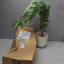 Artificial Potted Plants Indoor,27" Faux Plants Ficus Leaves Trees with Ceramic Pots,Realistic Fake Plant Indoor Potted for Living Room Office Farmhouse Room Bathroom Bedroom Kitchen Plant Decor