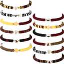 Landical 12 Pcs Wizard Birthday Party Supplies Favors Friendship Bracelet Set Adjustable Stretch Beaded Bracelets